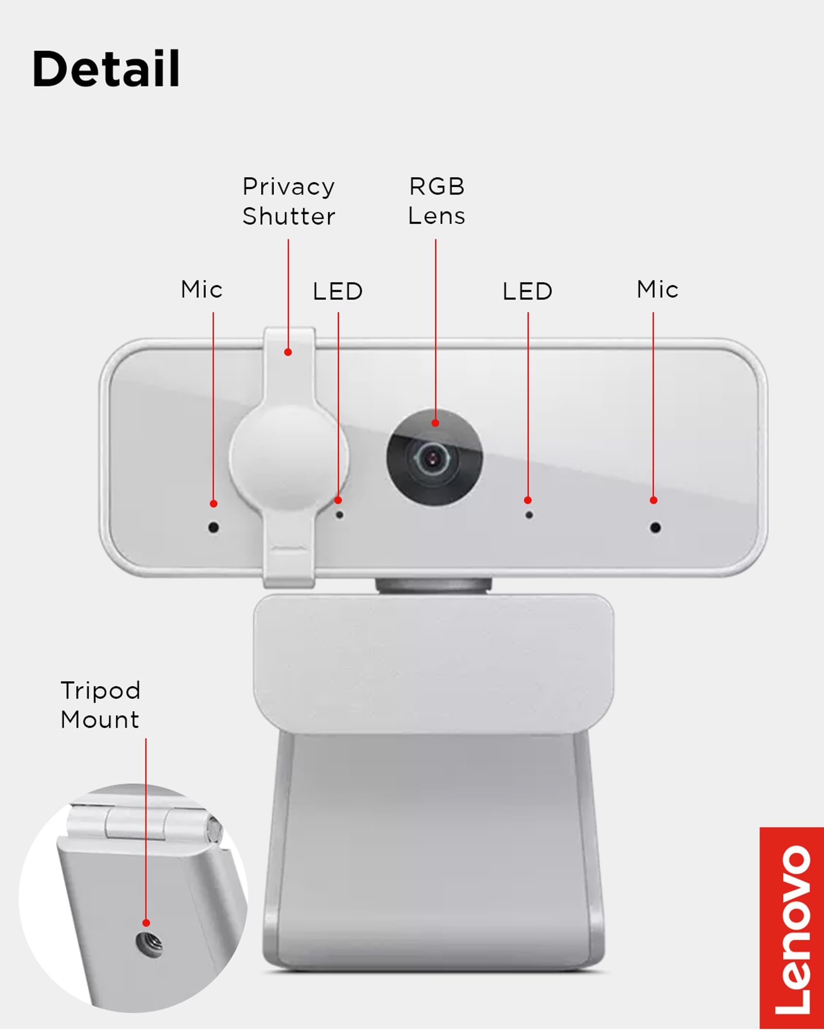 300 FHD Webcam with Full Stereo Dual Built-in Mics | FHD 1080P 2.1 Megapixel CMOS Camera with USB |Ultra-Wide 95° Lens, 4X Digital Zoom | 360 Rotation | Flexible Mount | Cloud Grey