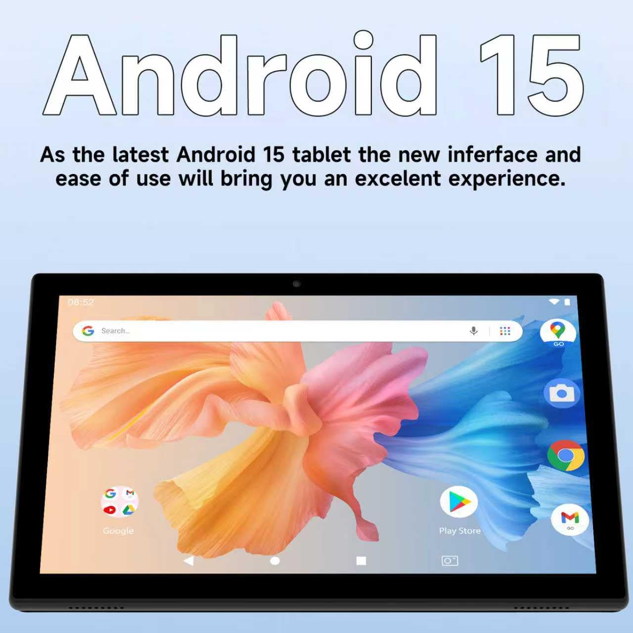 IWEGGO Android 15 Tablet, 10 inch 12GB RAM+64GB ROM+1TB Expandable, 1.8Ghz Quad-core Processor, 2 in 1 Tablets with Keyboard Case Mouse Stylus, 5G Wifi, 8MP Dual Camera, 1280*800 HD Screen Tablet Blue