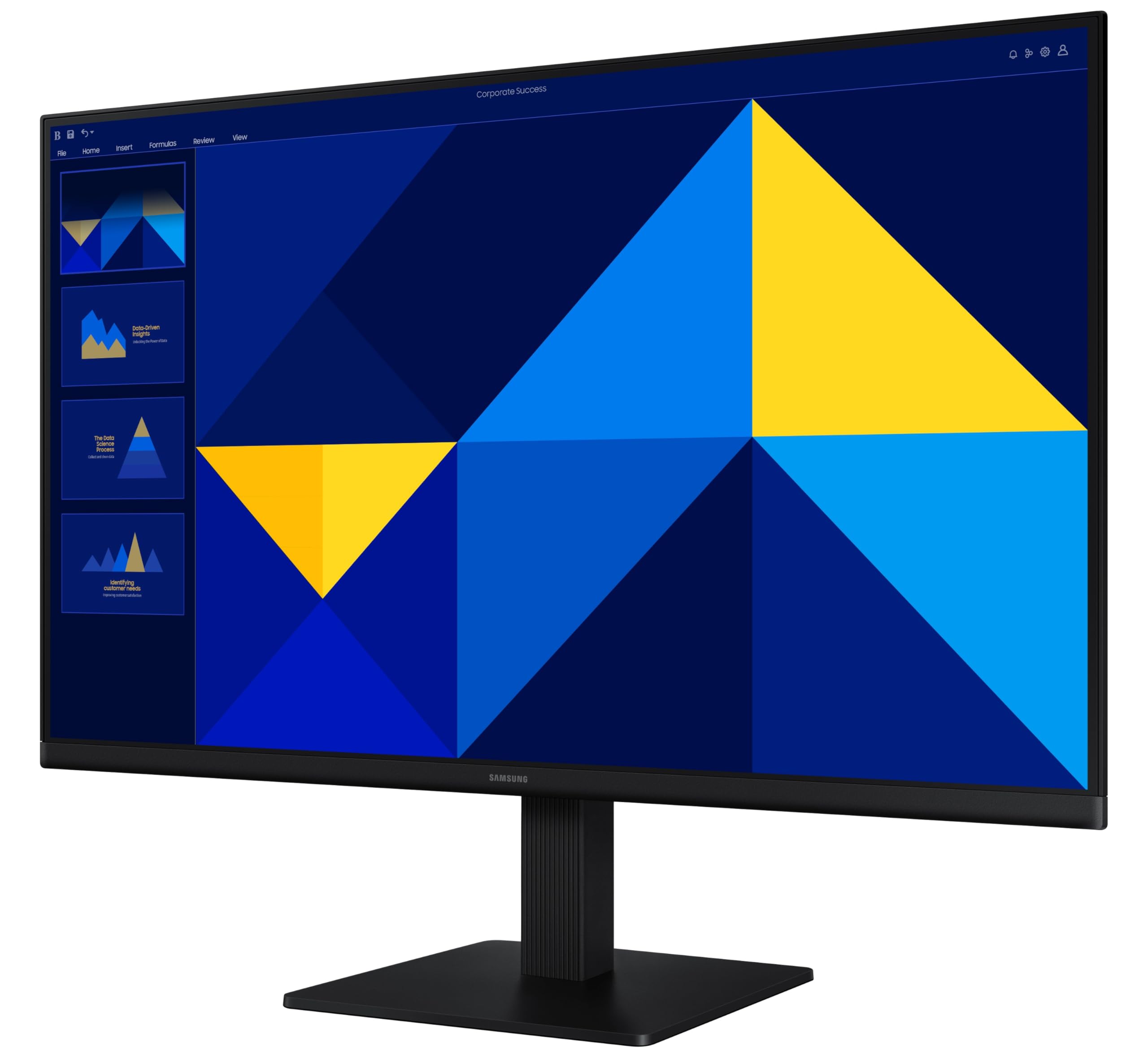 24" (60.5 cm) S3 Flat Monitor|Super Slim Borderless Design|IPS Panel|FHD 1920 x 1080|100 Hz|5 ms|Ports-HDMI,VGA|Game Mode|Eye Saver Mode||Wall Mountable|LS24D300GAWXXL|Black