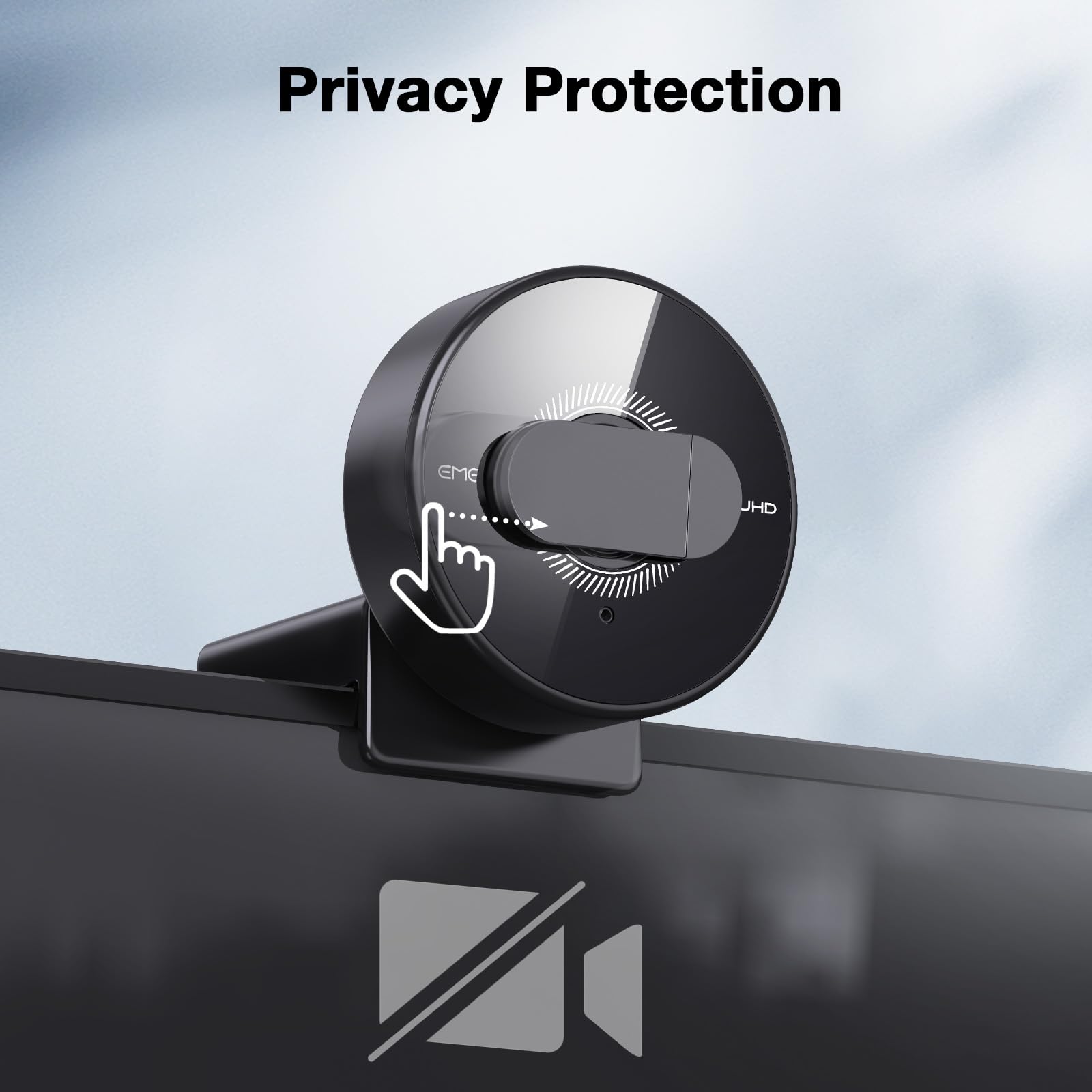 C950 4K Webcam for PC - 8 Megapixels UHD, PDAF Autofocus, Noise-Canceling Mic, 70° FOV, 1080P@60FPS, Privacy Cover, USB 2.0 Plug & Play, Ideal Camera for Zoom/Teams/Skype/Google Meet