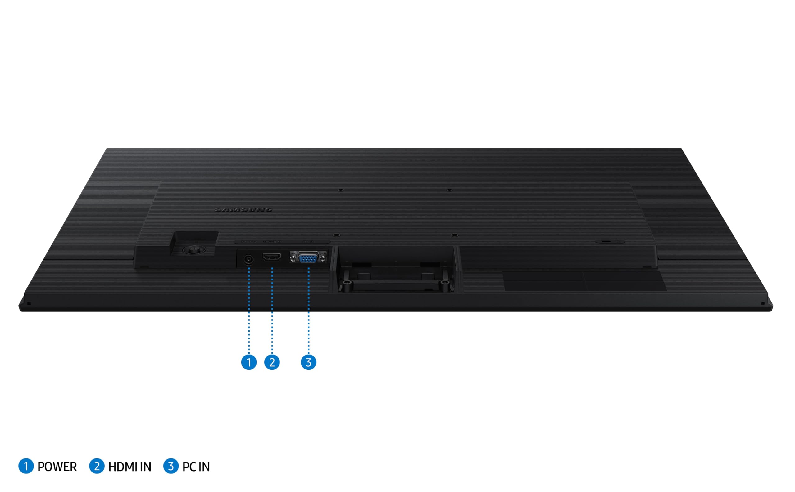 24" (60.5 cm) S3 Flat Monitor|Super Slim Borderless Design|IPS Panel|FHD 1920 x 1080|100 Hz|5 ms|Ports-HDMI,VGA|Game Mode|Eye Saver Mode||Wall Mountable|LS24D300GAWXXL|Black