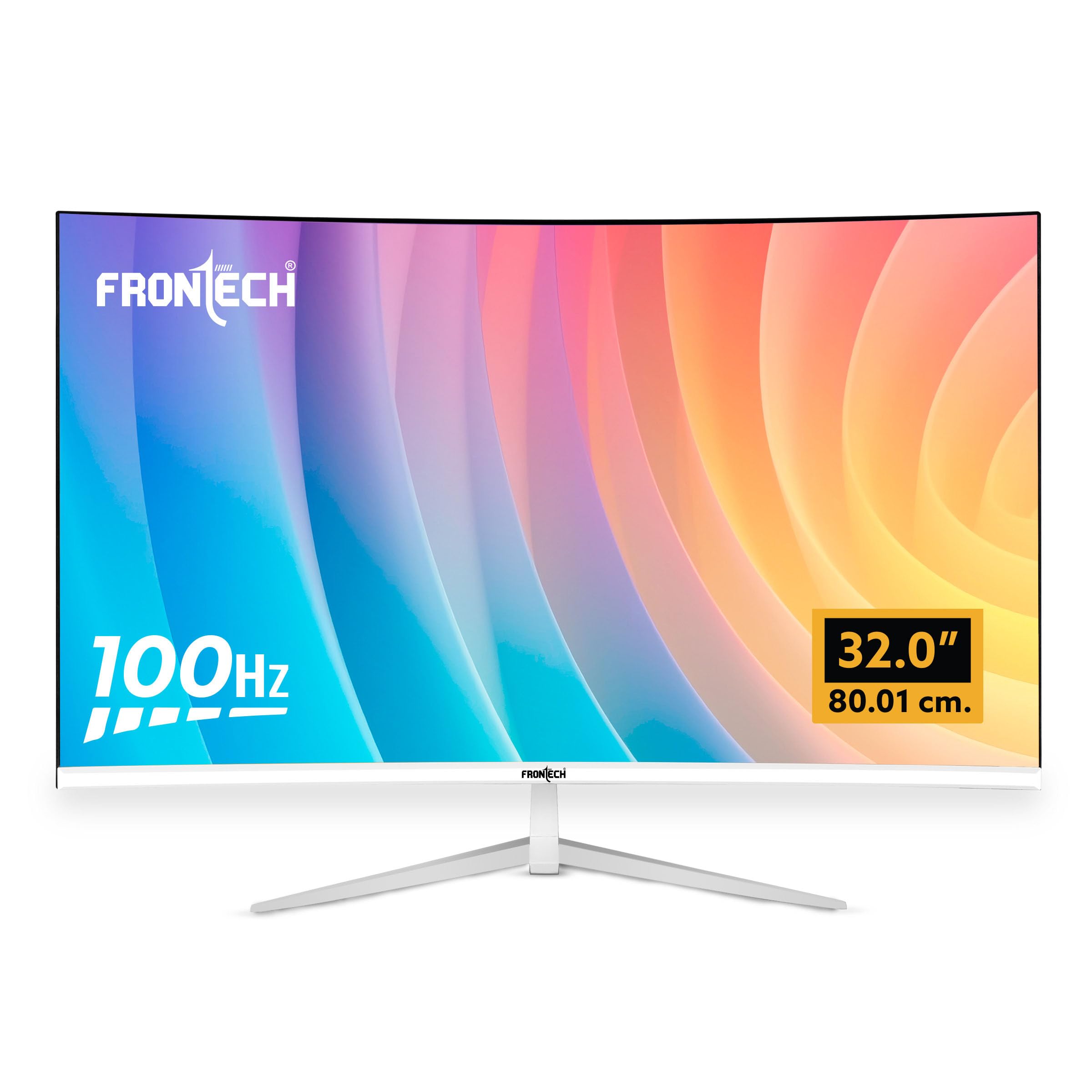 Ultima Series 32 Inch (80.01 cm) with 1920x1080 Pixels Curved LED Monitor Full HD| Refresh Rate 100 Hz | VA Panel| Ultra Slim |Bezel Less Design |16.7M Colors | HDMI & VGA Ports (MON-0081)