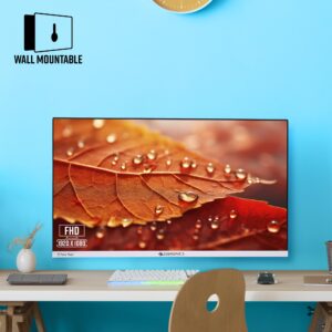 ZEBRONICS EA124 LED Monitor, 24 inch (60.4cm), 250 nits, 100Hz, FHD, 1920x1080, HDMI, VGA, Ultra Slim Bezel, Built-in Speakers, Metal Stand, Wall Mountable
