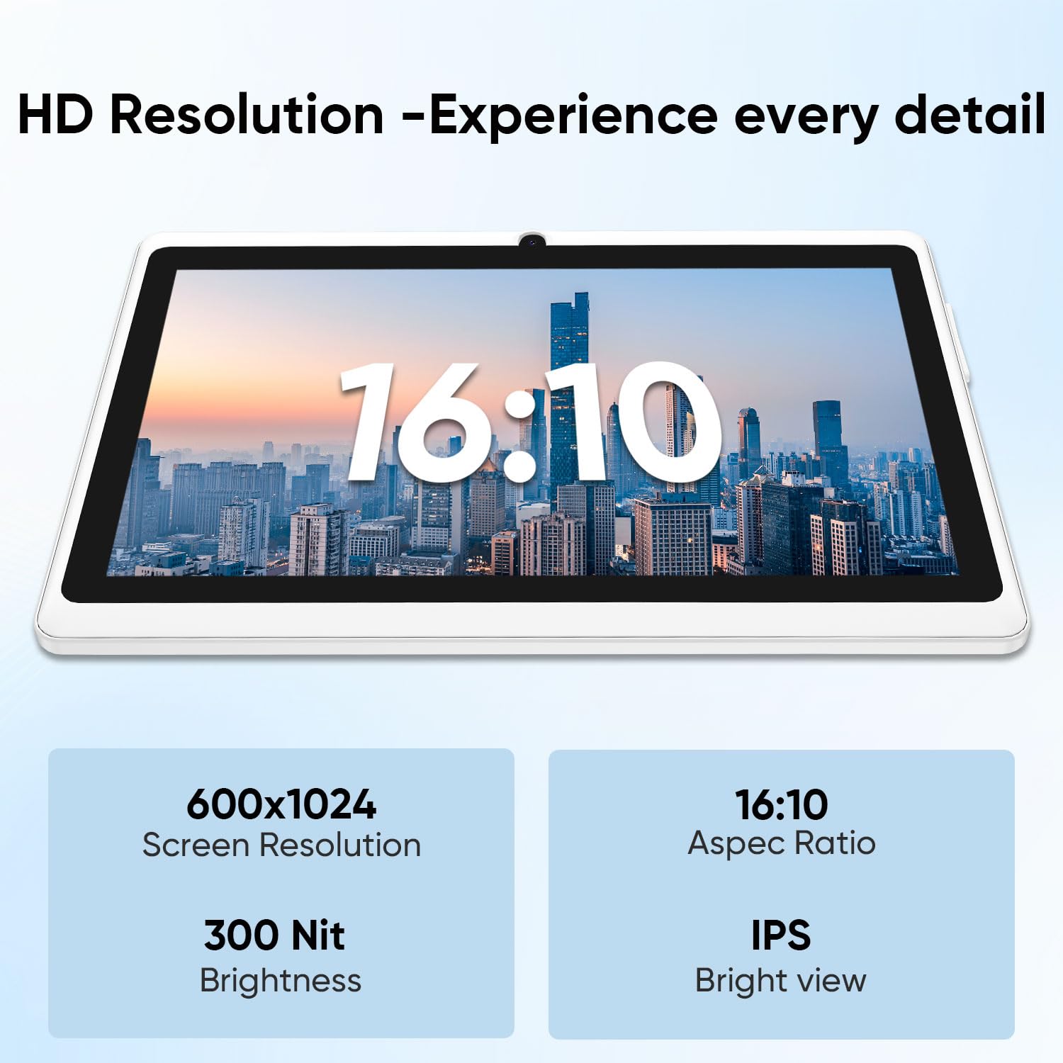 Android 15 Tablet 7 Inch Tablet, 9GB RAM 32GB ROM 1TB Expansion, Quad-core Processor, Dual Camera, 5G/2.4G WiFi, Bluetooth, Parental Control, Drop-Proof Case (Black)