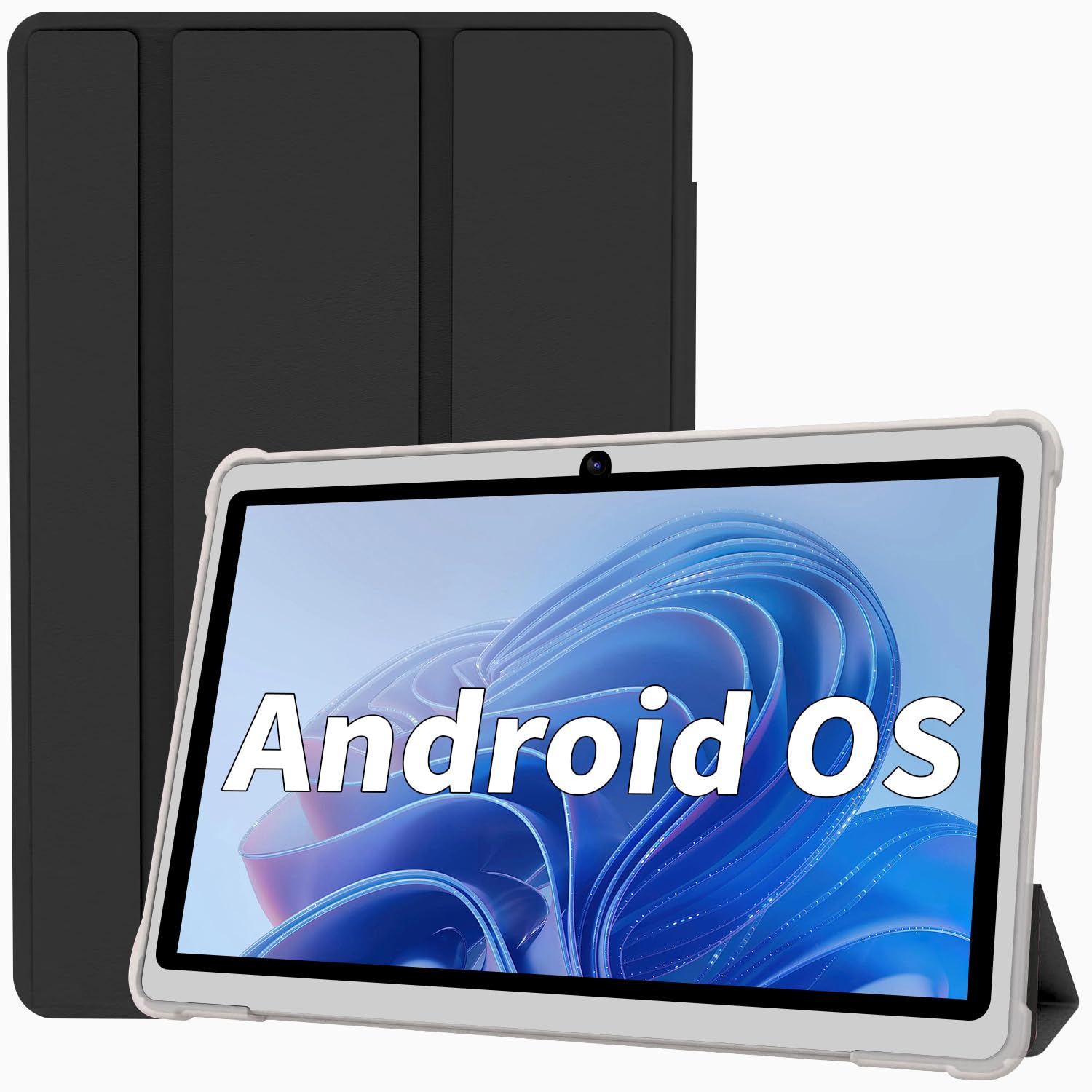 Android 15 Tablet 7 Inch Tablet, 9GB RAM 32GB ROM 1TB Expansion, Quad-core Processor, Dual Camera, 5G/2.4G WiFi, Bluetooth, Parental Control, Drop-Proof Case (Black)