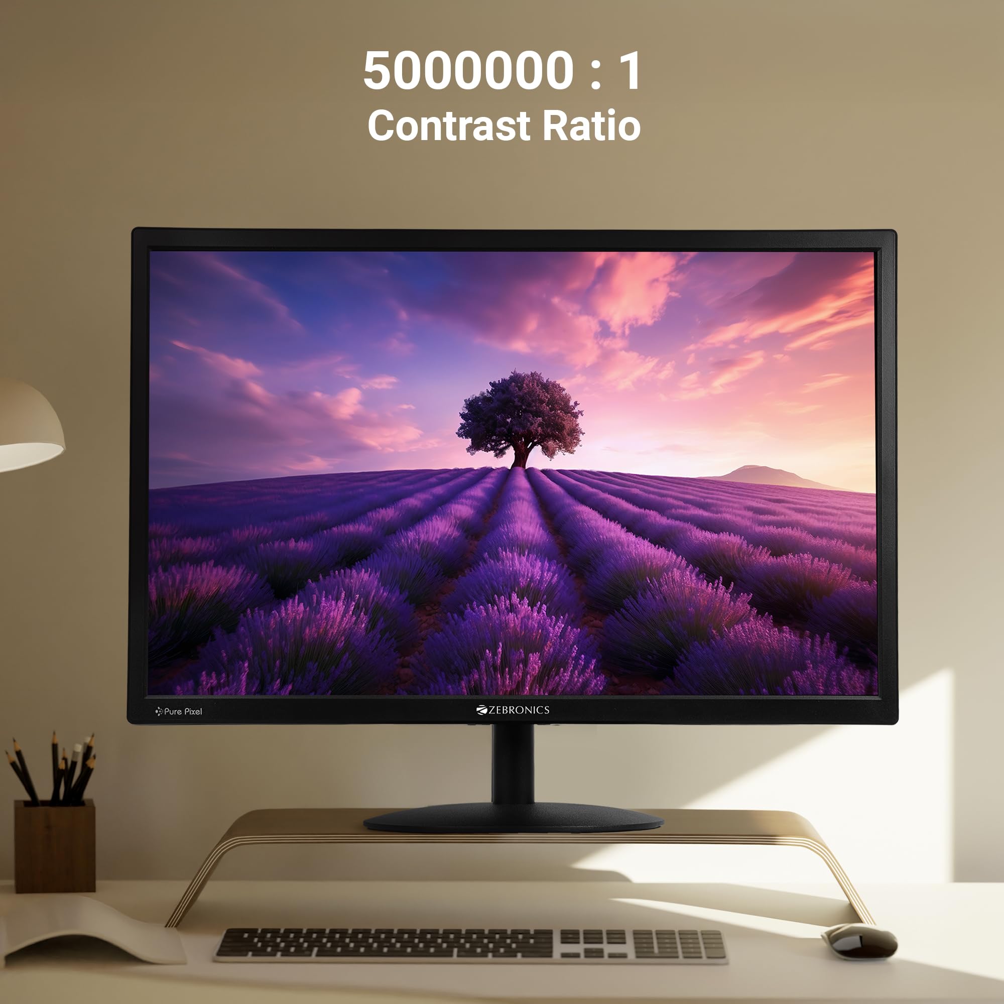 V22HD+LED, 22 Inch (55.8cm) LED Monitor, Dual HDMI & VGA Input, HD+1680 x 1050, 220nits Brightness, 5000000:1 Dynamic Contrast Ratio, 16.7M Colors,16:10 Aspect Ratio, Wall Mountable