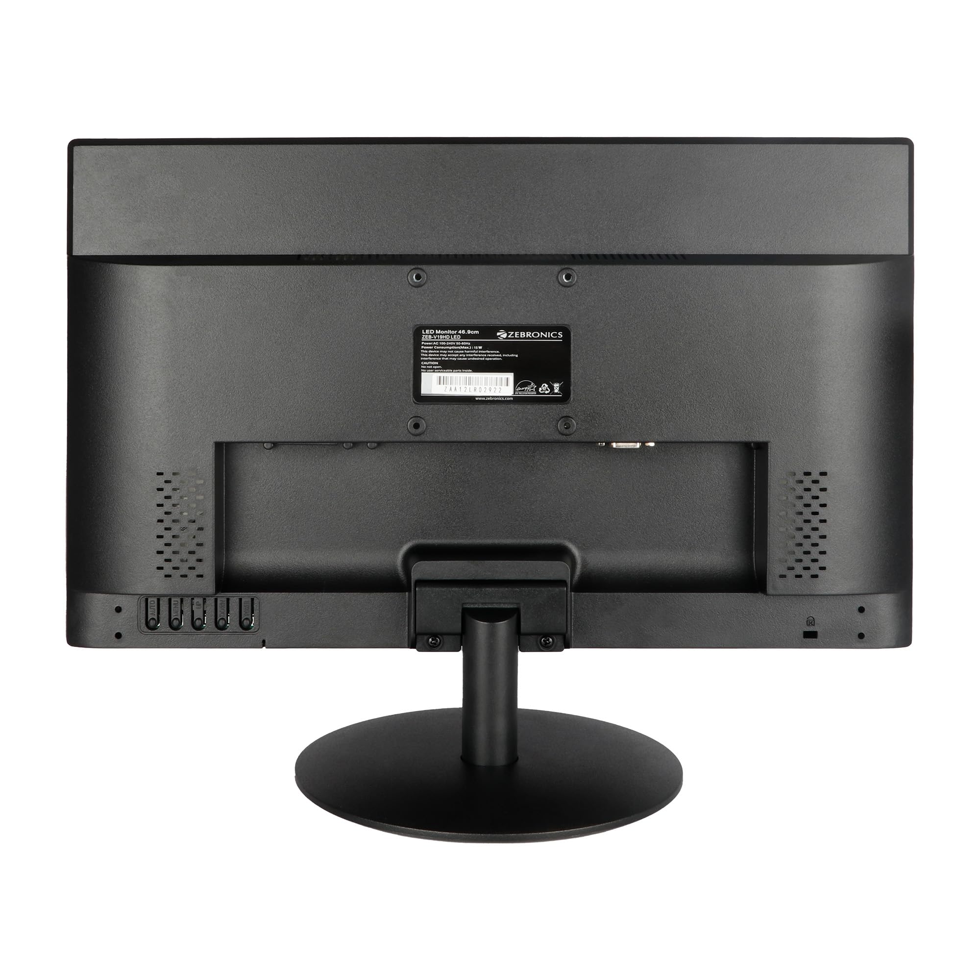 Zeb-V19Hd 18.5 Inch (46.99 Cm) Led Monitor with Supporting Hdmi, Vga Input, Hd 1366 X 768 Pixels, 16.7M Colors, Glossy Panel, Slim Design & Wall Mountable, Black
