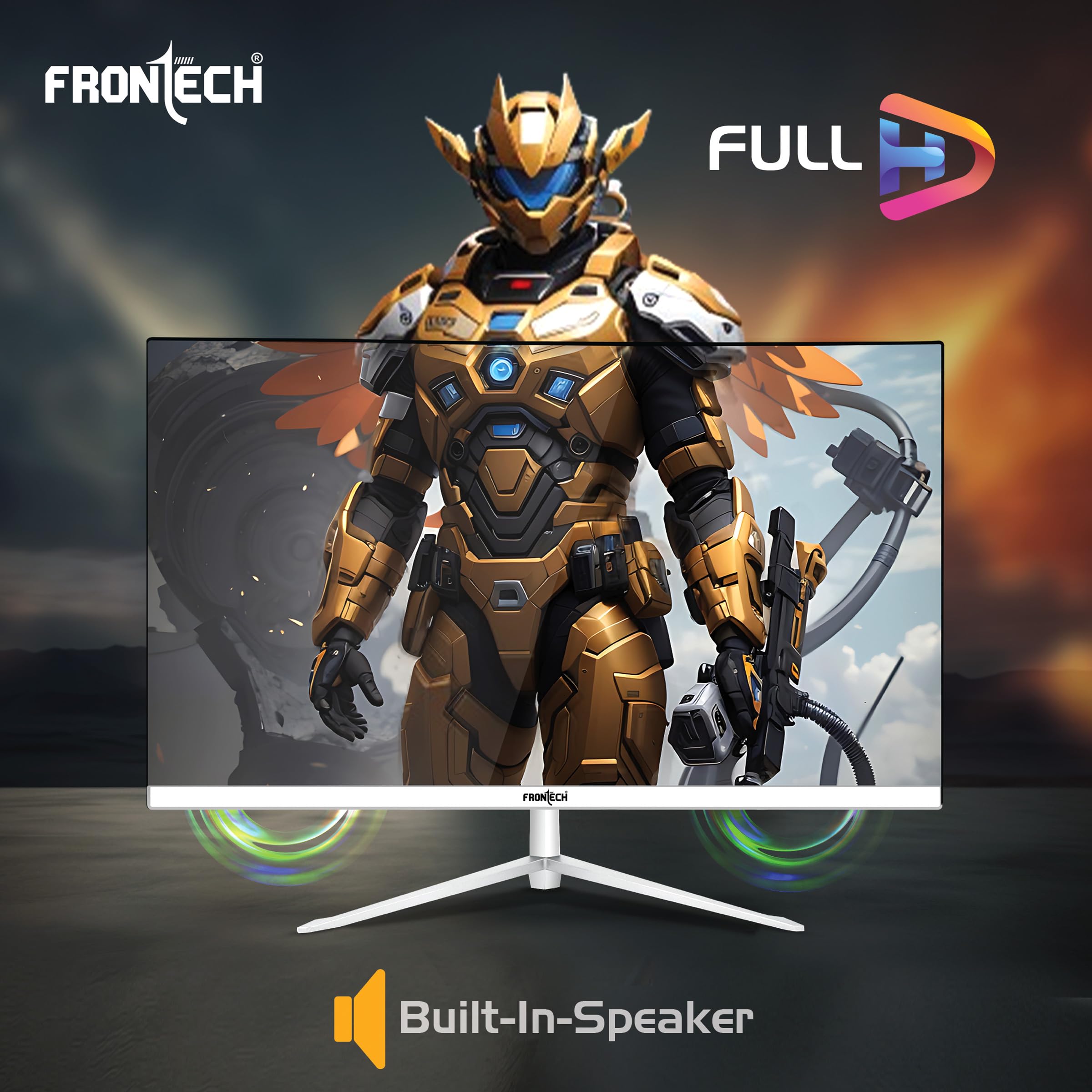 Ultima Series 32 Inch (80.01 cm) with 1920x1080 Pixels Curved LED Monitor Full HD| Refresh Rate 100 Hz | VA Panel| Ultra Slim |Bezel Less Design |16.7M Colors | HDMI & VGA Ports (MON-0081)