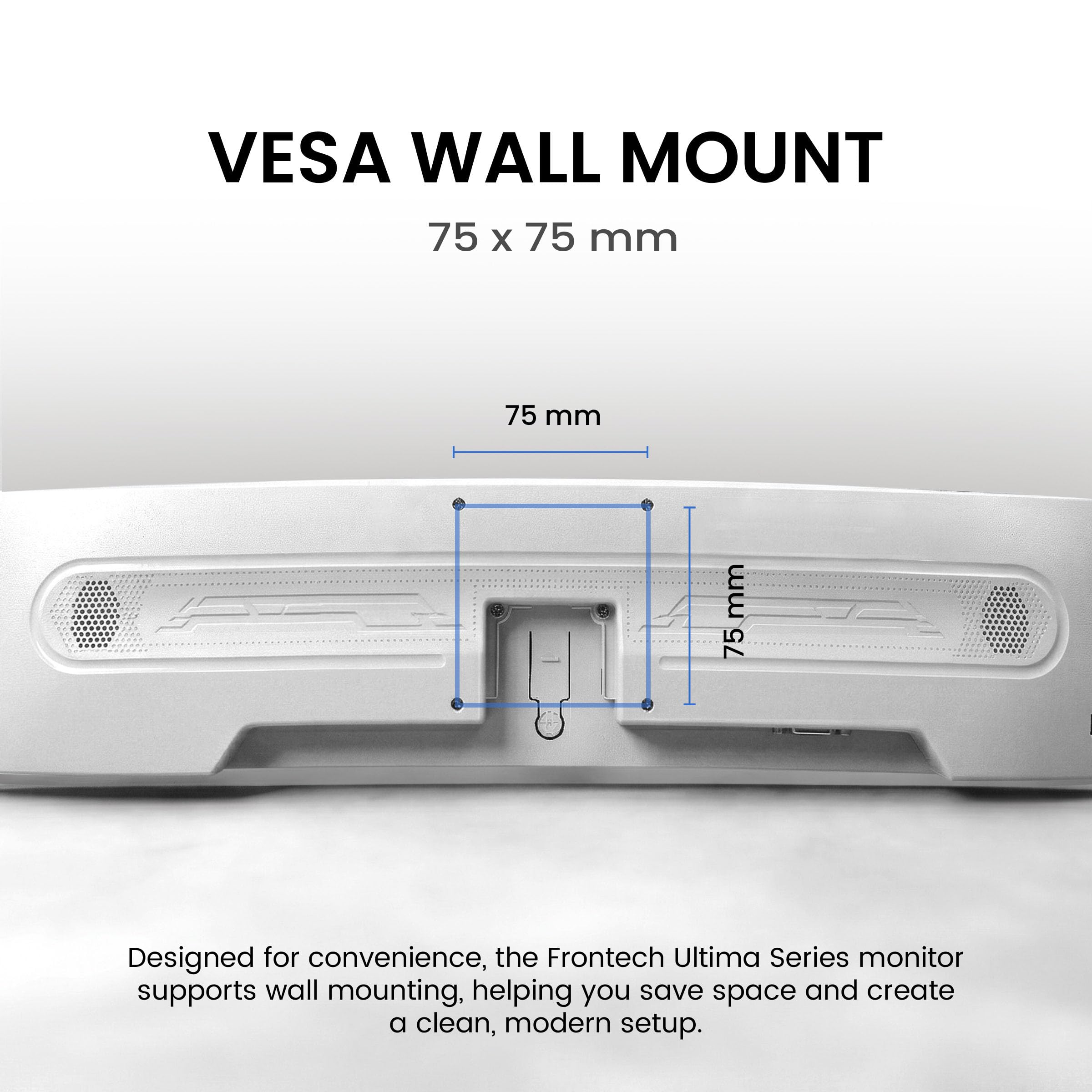 22-inch (55.88cm), LED, FHD 1920x1080,100Hz, White, 3500R Curved, Bezel Less Design, HDMI & VGA Ports Monitor (MON-0079C)