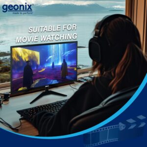 GEONIX 22 Inch PC Monitor | Full HD 1680 x 1050 Pixels | Display Output VGA & HDMI | with LED Back Light Technology |3 Years Warranty