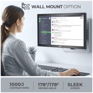 Foxin 20.5 inch (52.07 cm) Crystal Flat LED Monitor | HD 1600 x 900p True Pixel Display | HDMI & VGA Input | 5ms | 60Hz | Slim & Wall Mountable | 16.7M Colors | Desktop/Office/CCTV Use | Black
